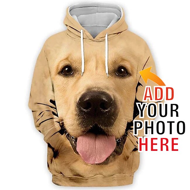 Unisex Custom Hoodies Graphic Prints 3D Print Basic Casual Spring &  Fall Streetwear Hoodie Personalized Valentine Gift Custom Made sweatshirt #9352845