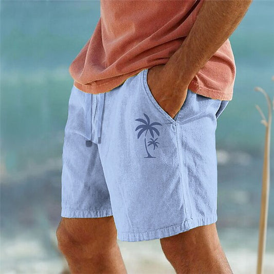 Men's Graphic Coconut Tree Shorts Summer Shorts Beach Shorts Mid Waist Streetwear Hawaiian Designer Casual Daily Holiday Drawstring Elastic Waist 3D Print Designer Clothing Apparel #9625538